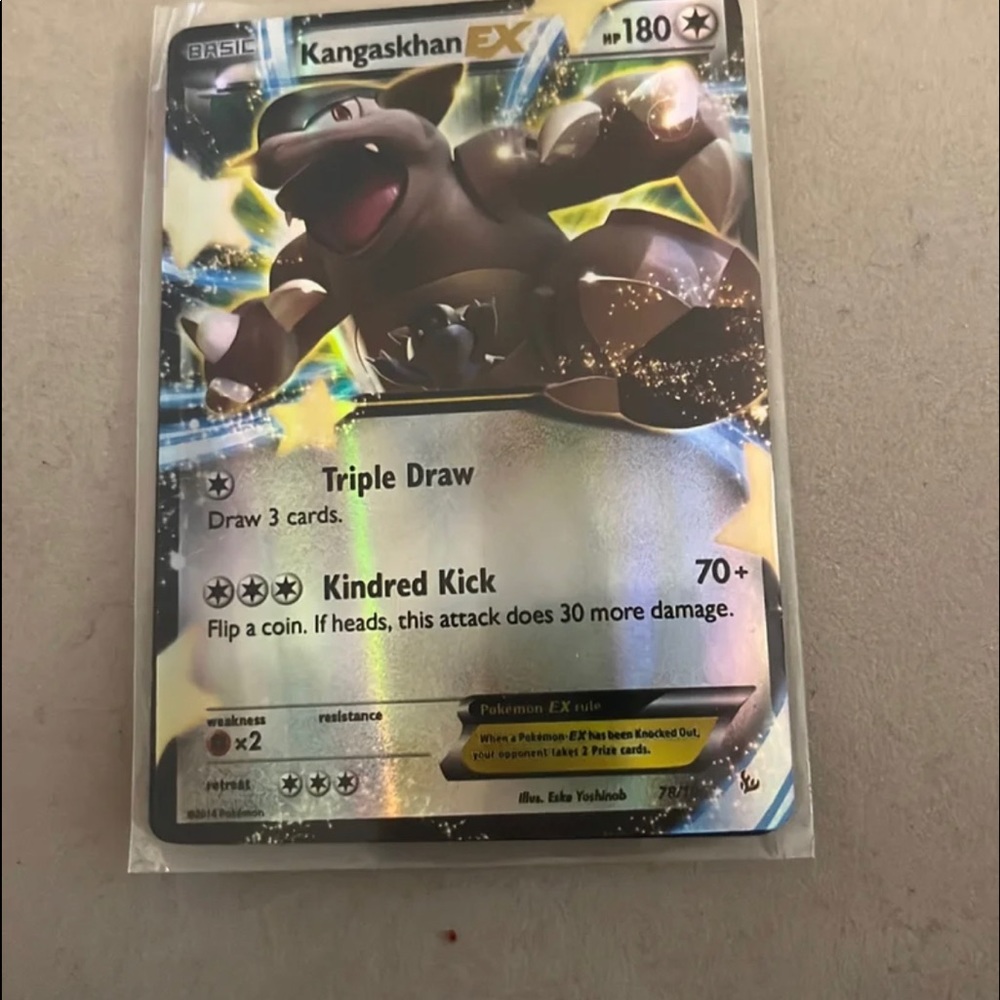 Pokémon card Kansaskhan worth 550 shiny  selling one for 450 (2 availables)
